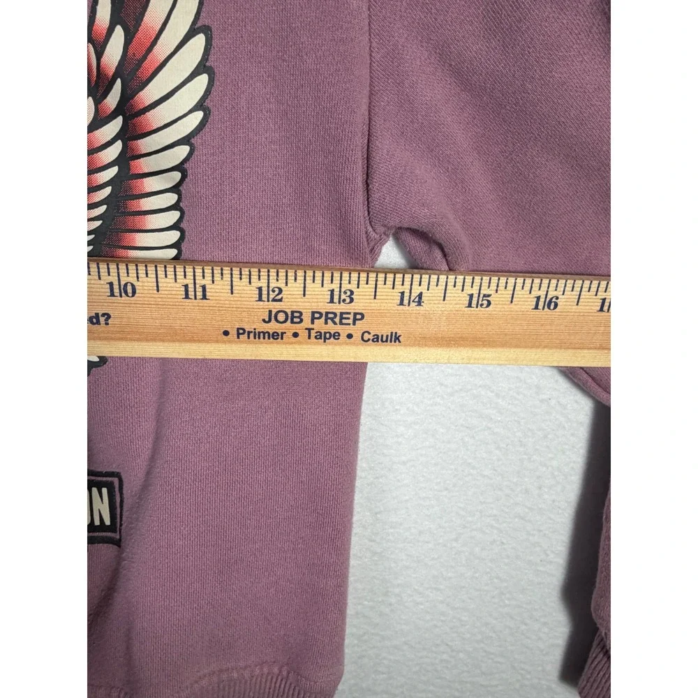 Harley-Davidson Sweatshirt Kids 10/12 Purple Excellent Eagle Graphic Pullover